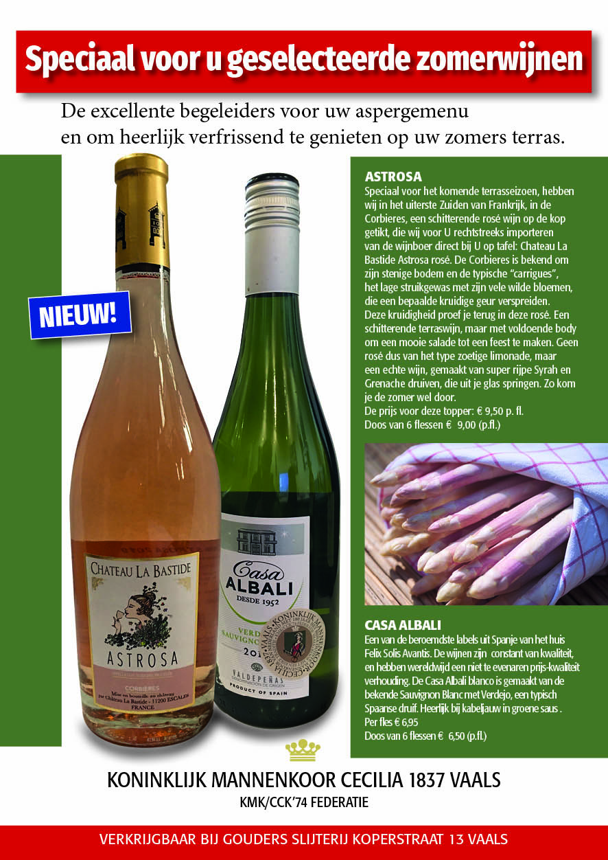 NIEUW! Speciaal voor u geselecteerde zomerwijnen