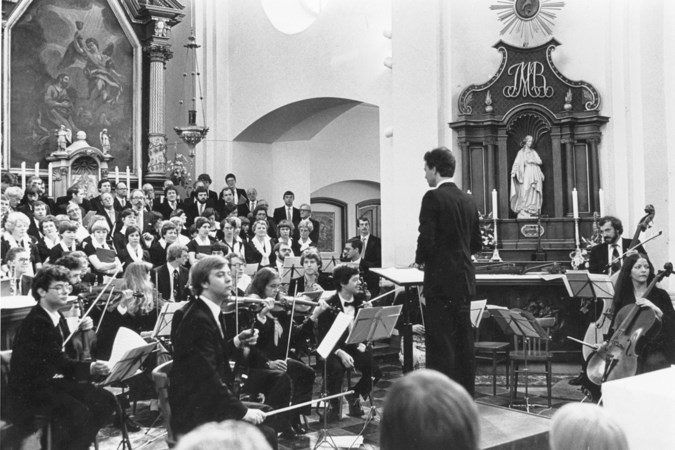Aufführung der Krönungsmesse während der Muziekdagen Eys 1980. Bild: Fritten Widdershoven