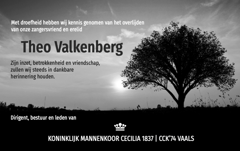 In Memoriam: Theo Valkenberg